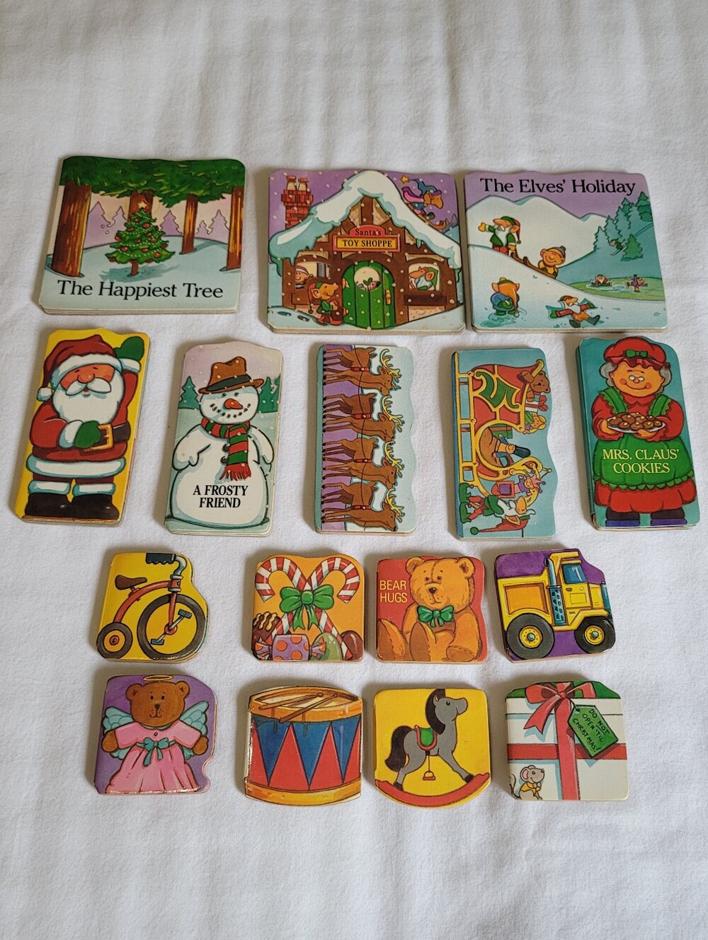 VTG McClanahan Mini Holiday Board Books, Bundle of 16 - Early 1990's, GUC,